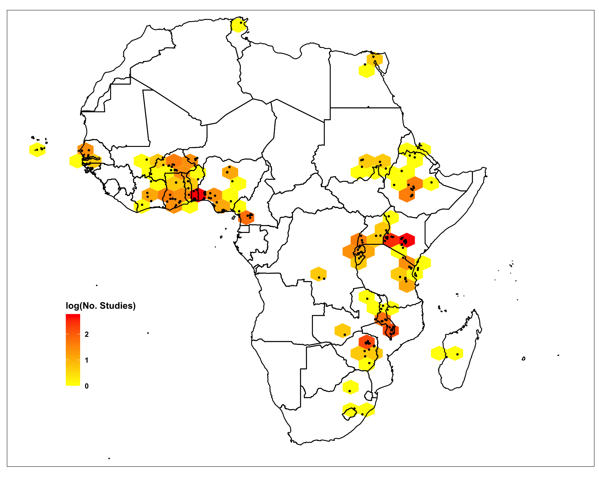 Spatial distribution of ERA Agroforestry studies